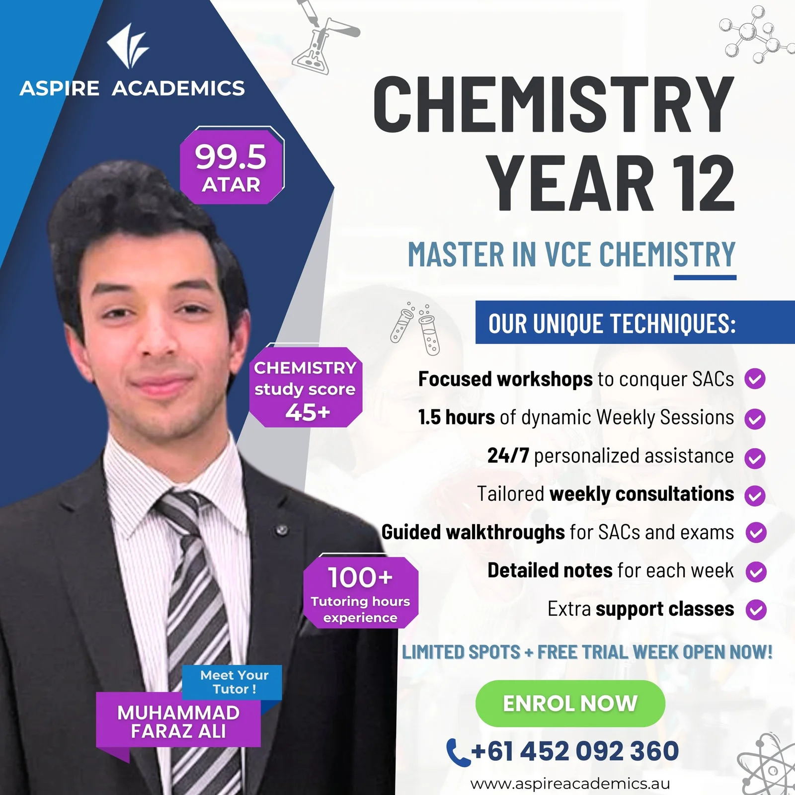 Muhammad Faraz Ali - Chemistry Tutor